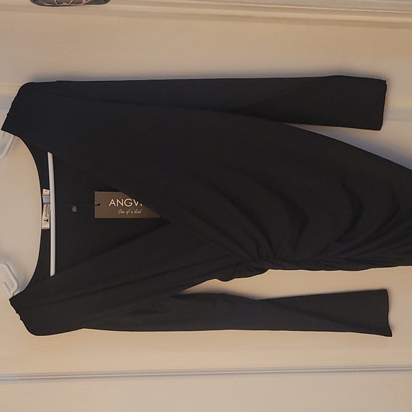 NWT ANGVNS Little Black Bodycon Dress - Picture 4 of 13